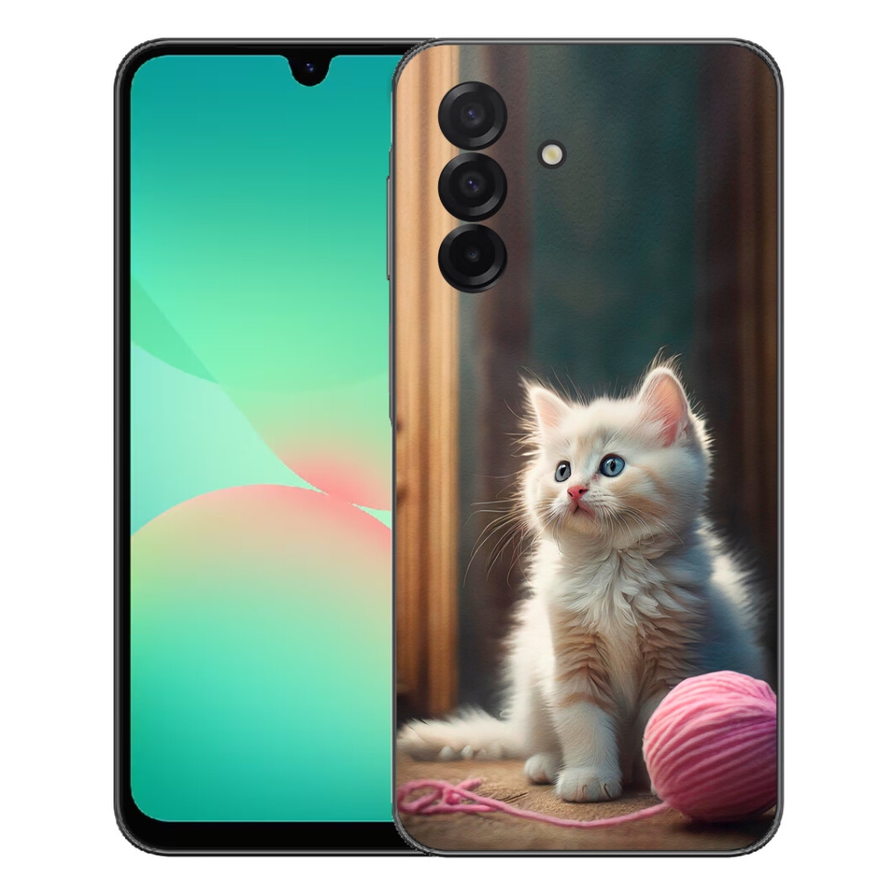 mmCase gél tok a Samsung Galaxy A27 5G-hez – fehér cica 2