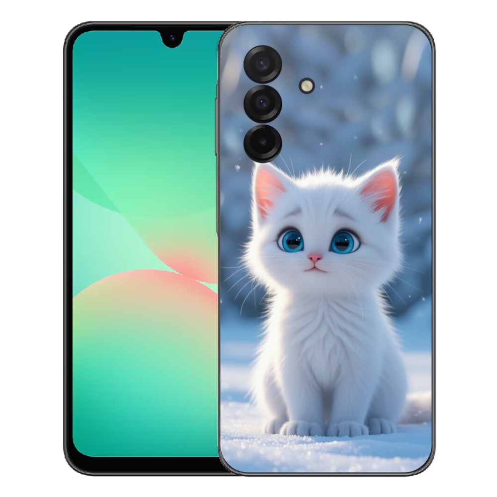 mmCase gél tok a Samsung Galaxy A27 5G-hez – fehér cica 3