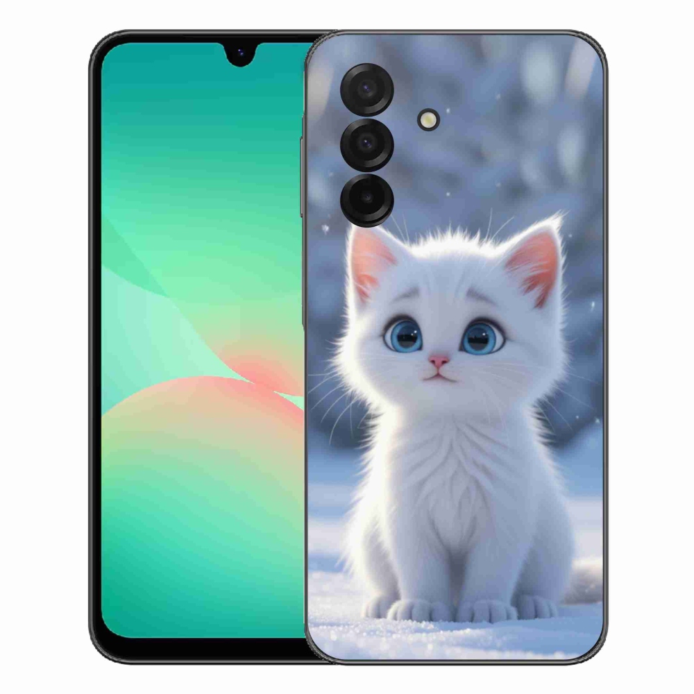 mmCase gél tok a Samsung Galaxy A27 5G-hez – fehér cica 3