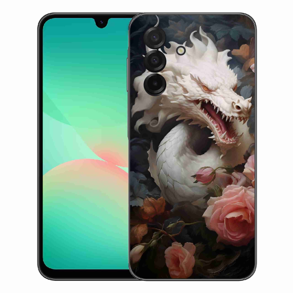 mmCase gél tok a Samsung Galaxy A27 5G-hez – fehér sárkány