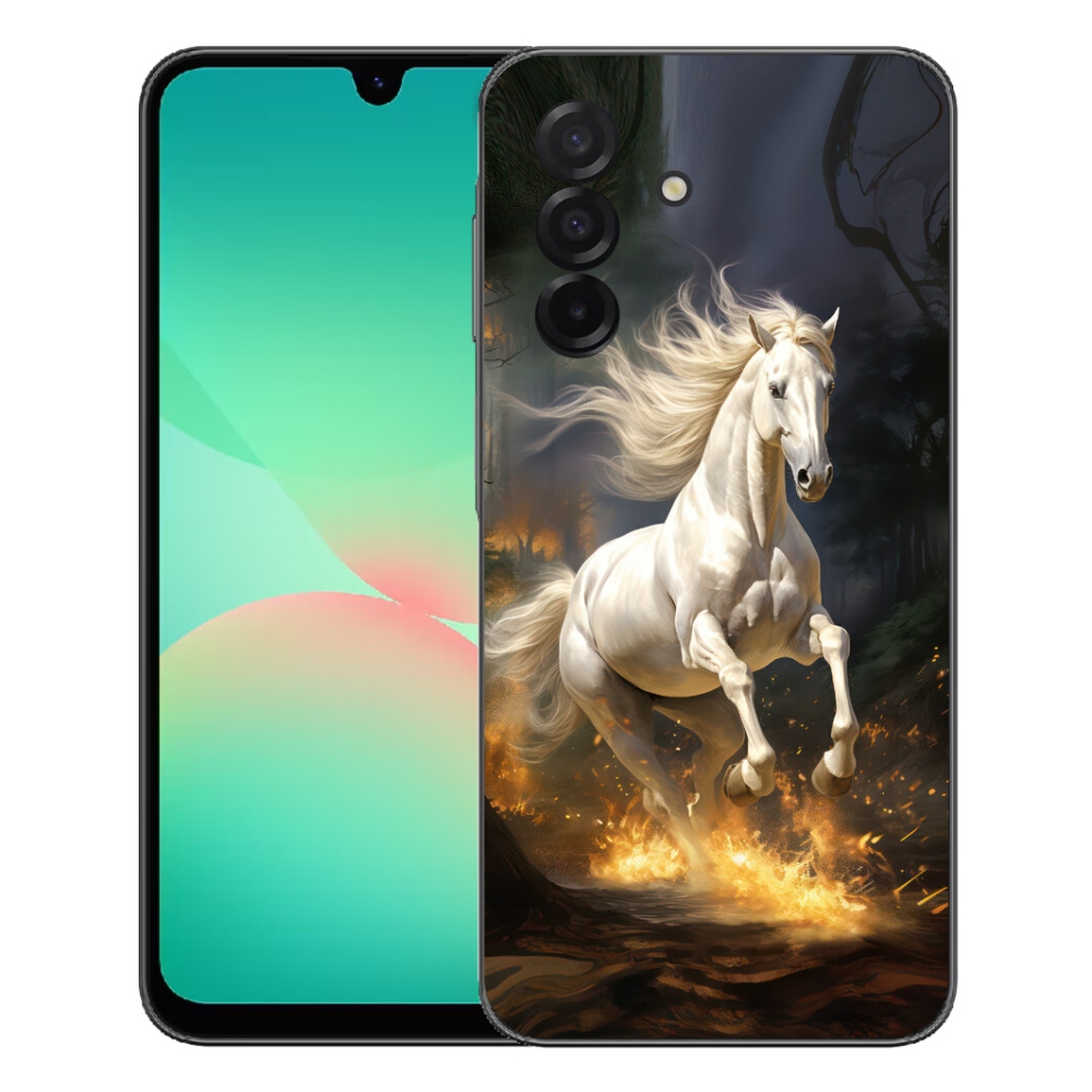mmCase gél tok a Samsung Galaxy A27 5G-hez – fehér ló 2