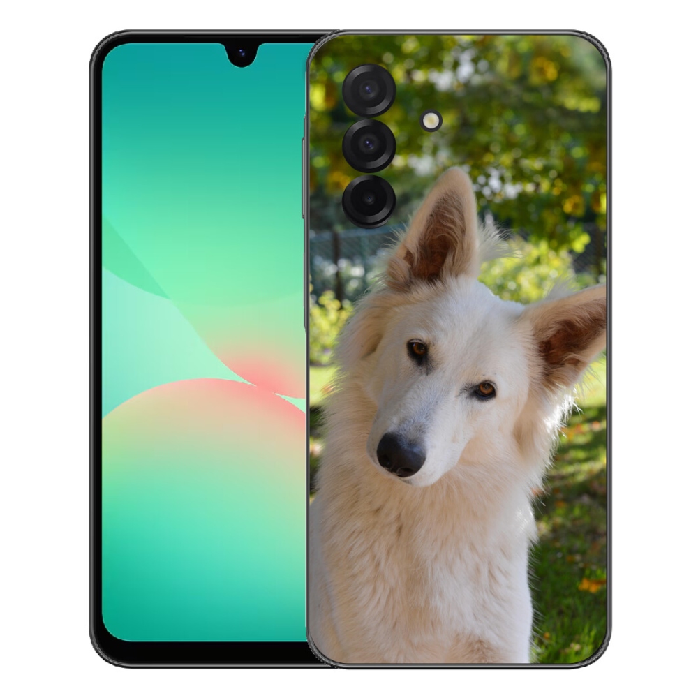 mmCase gél tok a Samsung Galaxy A27 5G-hez – fehér svájci juhászkutya 1