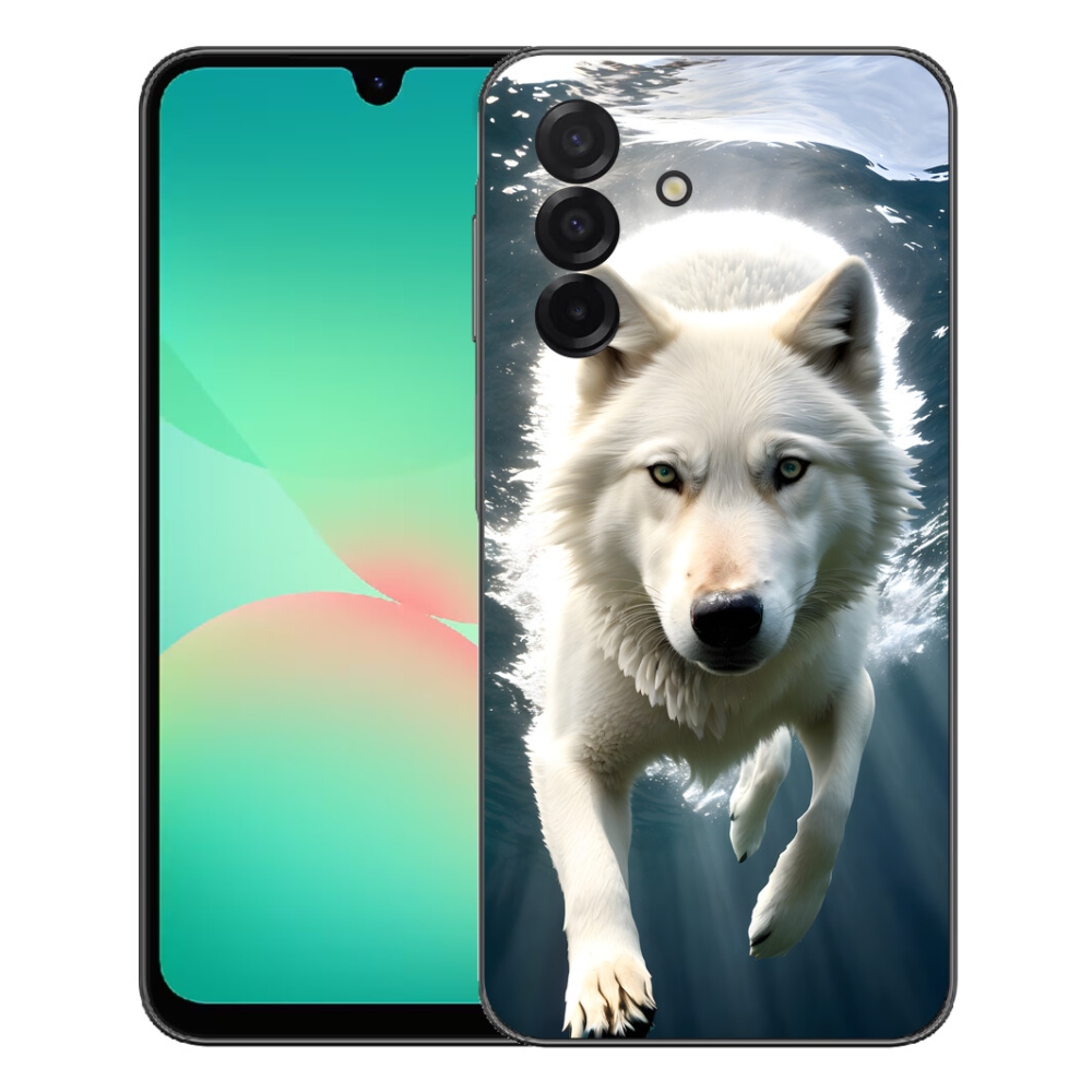 mmCase gél tok a Samsung Galaxy A27 5G-hez – fehér farkas