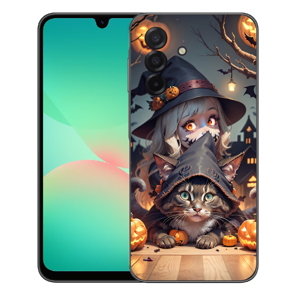 mmCase gél tok a Samsung Galaxy A27 5G-hez – boszorkány macskával