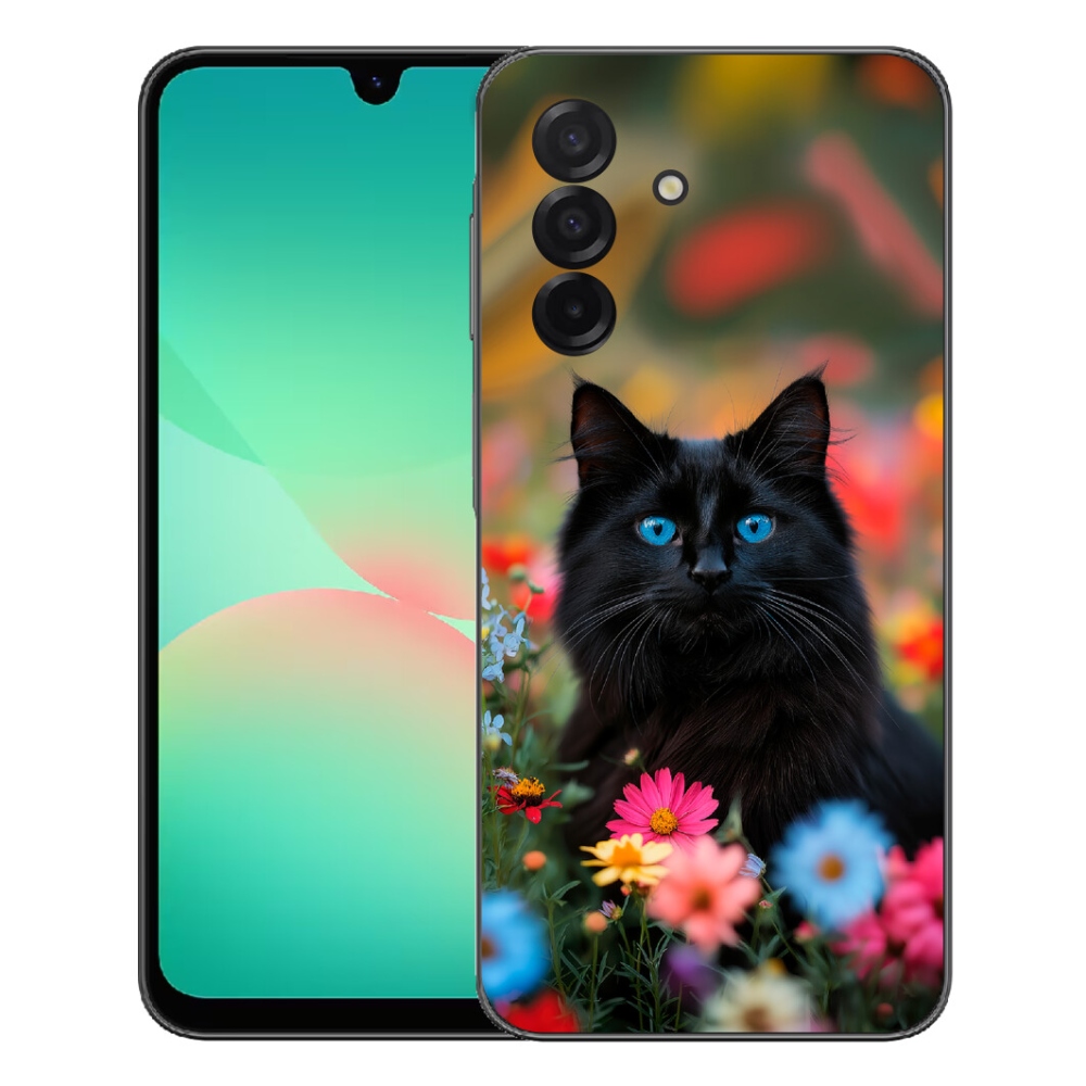 mmCase gél tok a Samsung Galaxy A27 5G-hez – fekete cica 4