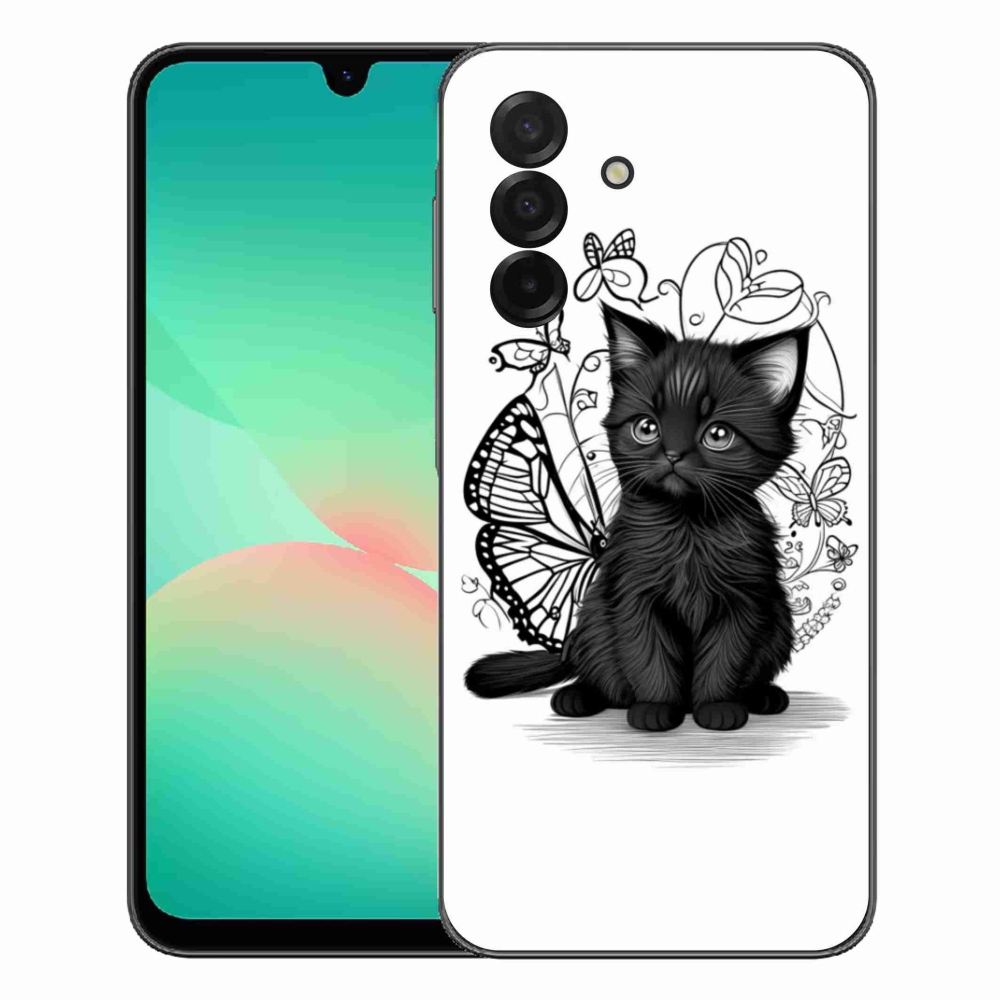 mmCase gél tok a Samsung Galaxy A27 5G-hez – fekete cica