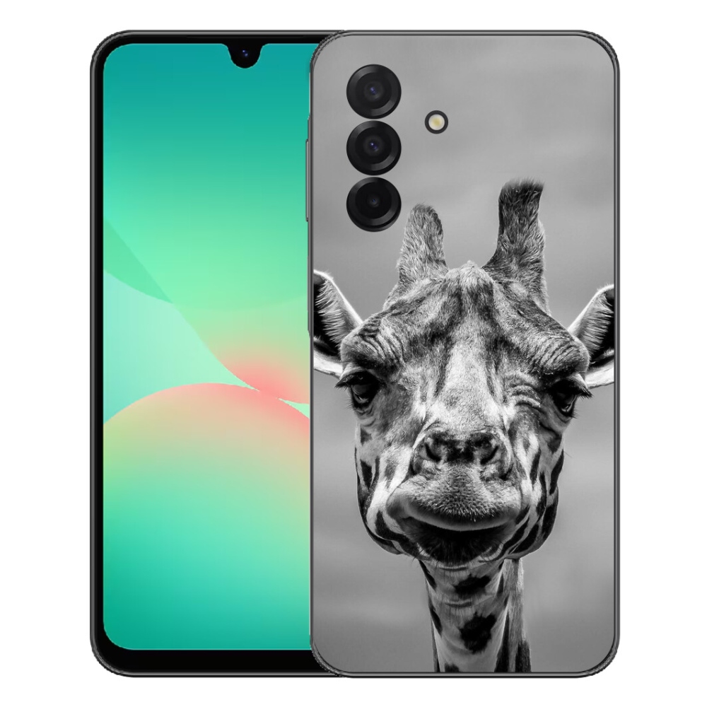 mmCase gél tok a Samsung Galaxy A27 5G-hez – fekete-fehér zsiráf