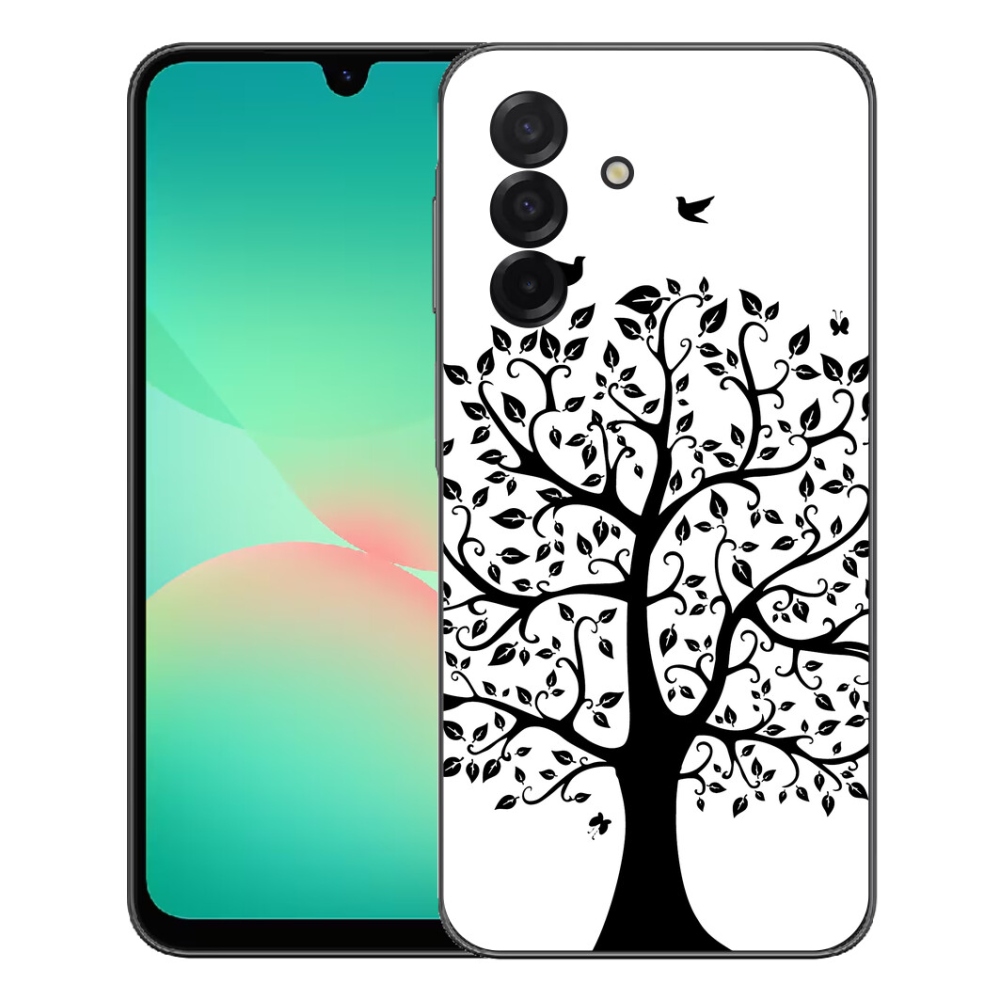 Zselés borítás mmCase Samsung Galaxy A27 5G - fekete-fehér fa