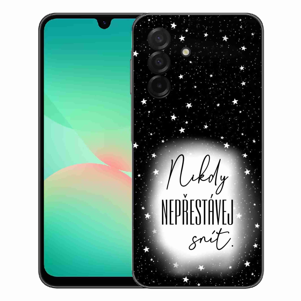 mmCase gél tok a Samsung Galaxy A27 5G-hez – idézet 1, fekete-fehér háttérrel