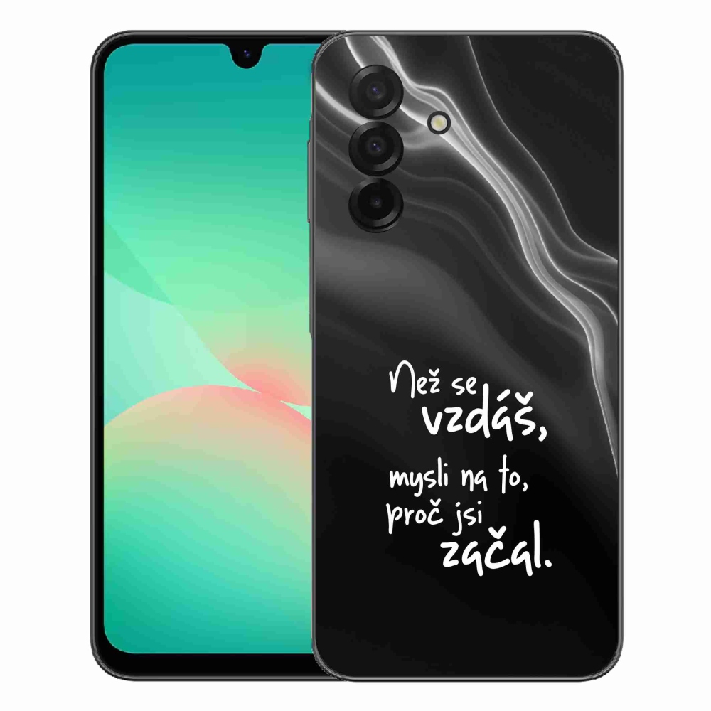 mmCase gél tok a Samsung Galaxy A27 5G-hez – idézet 2, fekete háttérrel