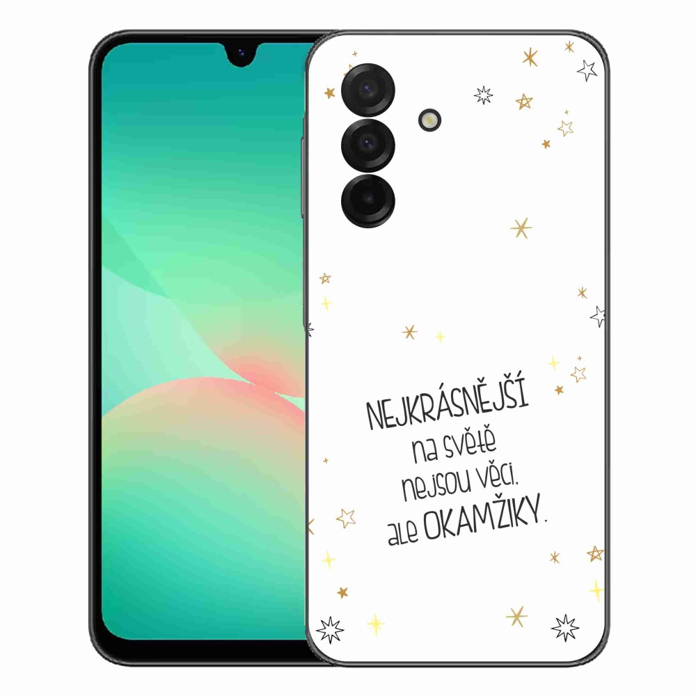 mmCase gél tok a Samsung Galaxy A27 5G-hez – idézet 4 fehér háttérrel