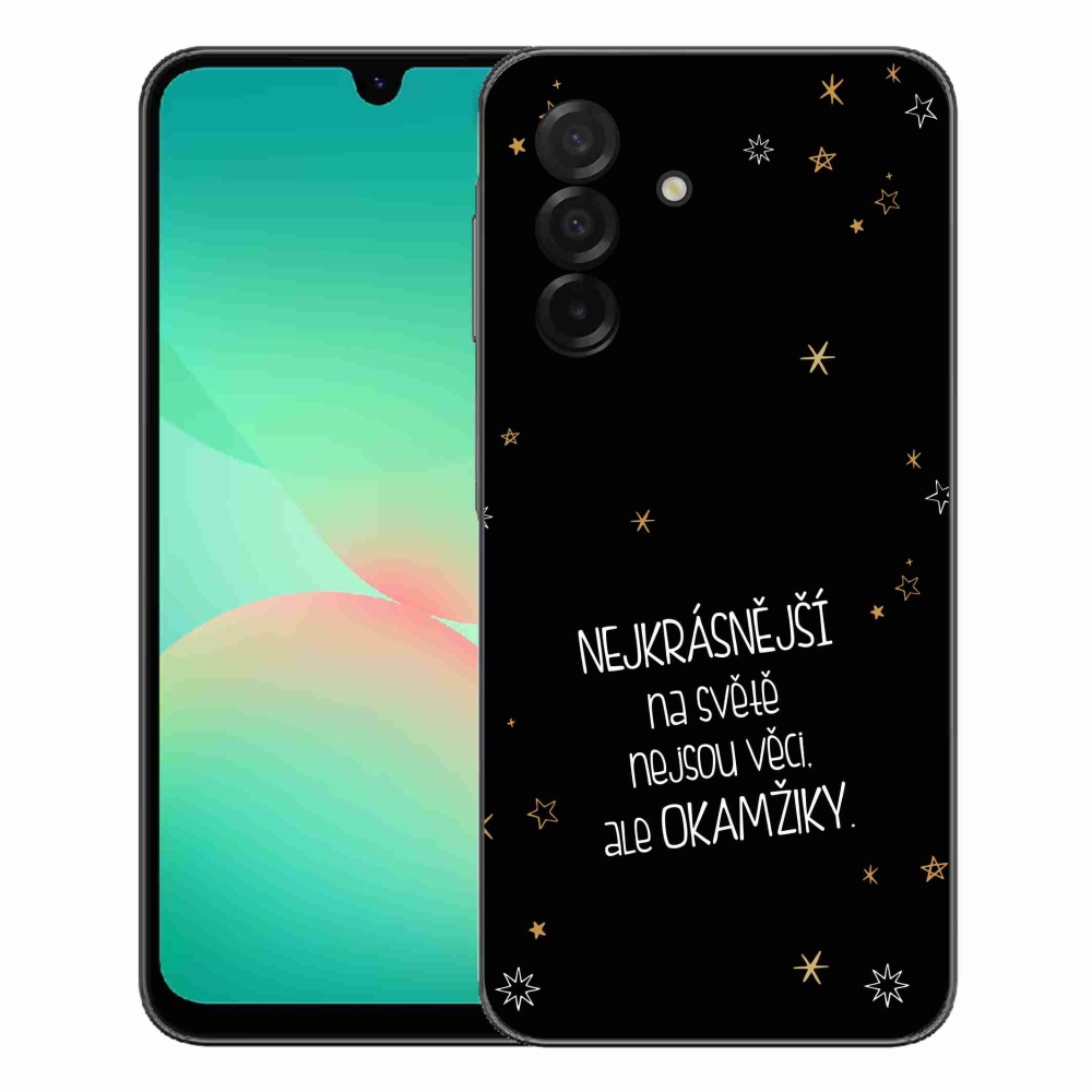 mmCase gél tok a Samsung Galaxy A27 5G-hez – idézet 4, fekete háttérrel