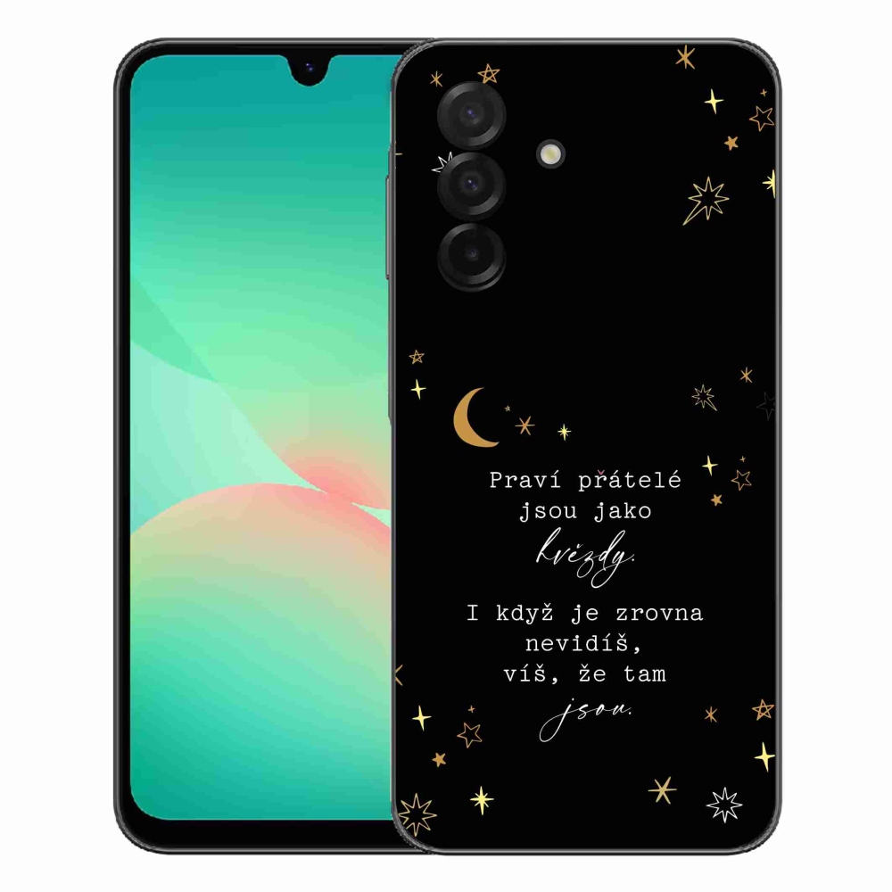mmCase gél tok a Samsung Galaxy A27 5G-hez – idézet 6, fekete háttérrel