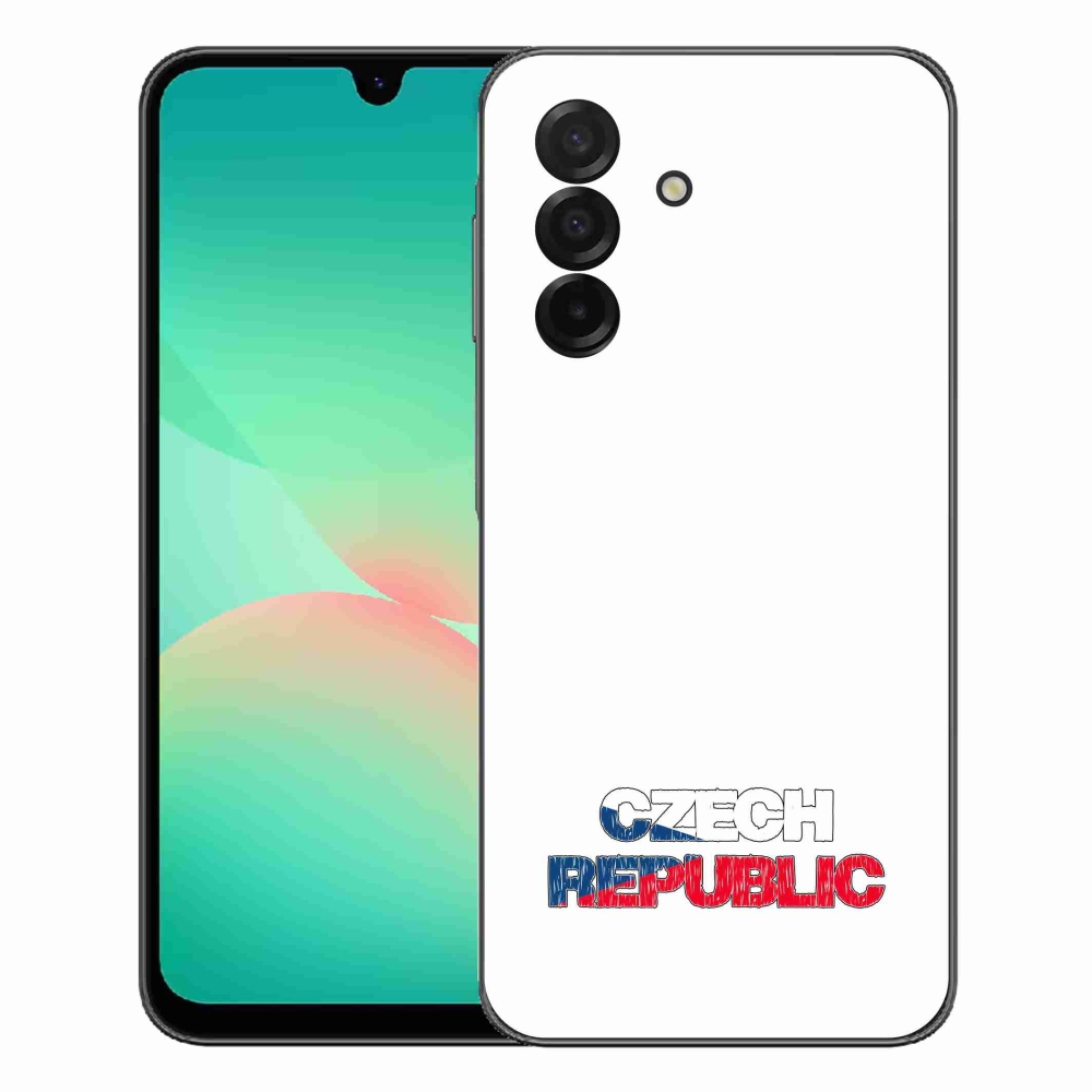 mmCase gél tok a Samsung Galaxy A27 5G-hez – Cseh Köztársaság, fehér háttér