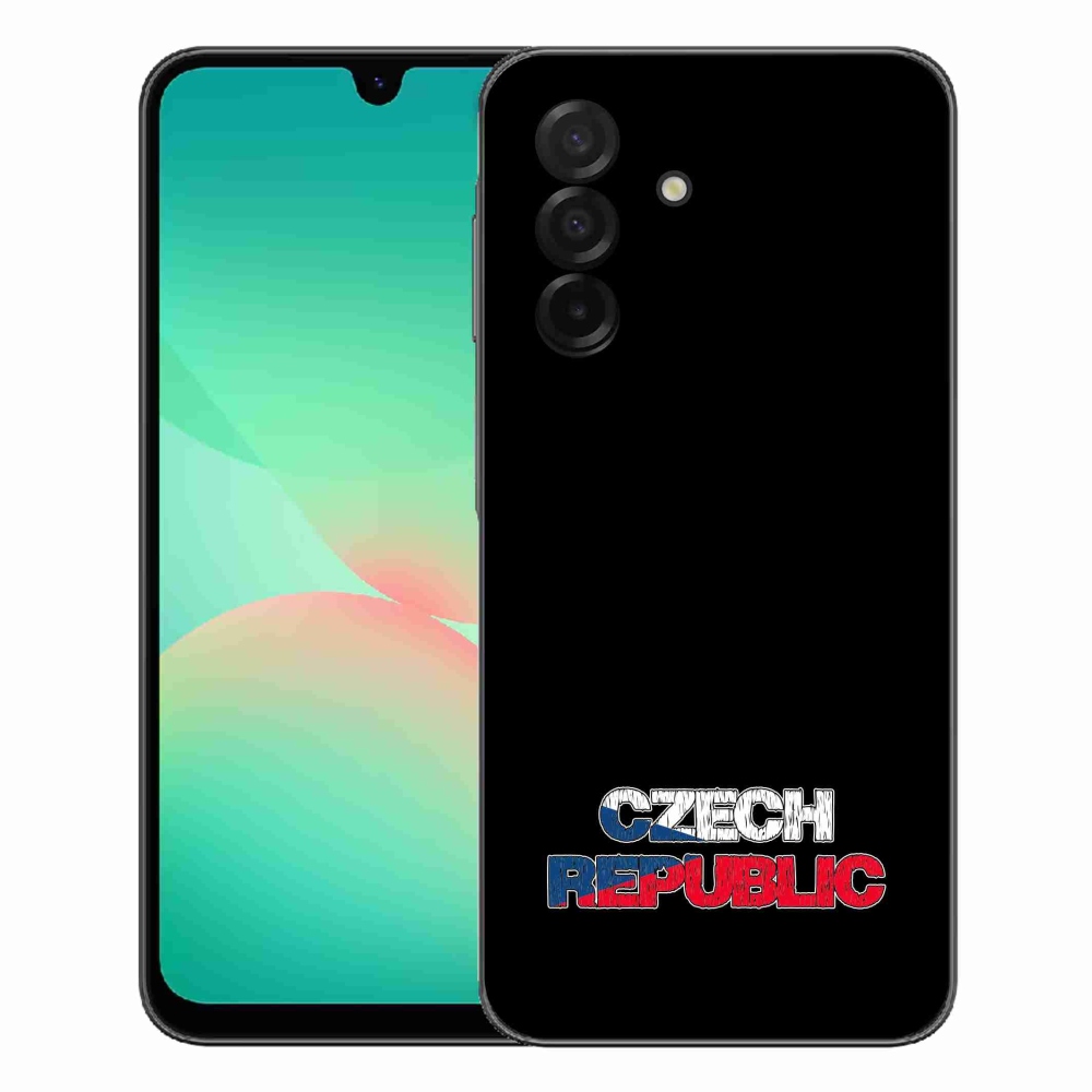 mmCase gél tok a Samsung Galaxy A27 5G-hez – Cseh Köztársaság, fekete háttér