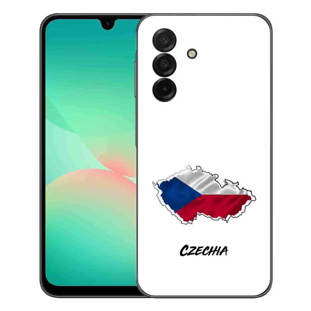 mmCase gélhuzat a Samsung Galaxy A27 5G-hez – Czechia fehér háttérrel