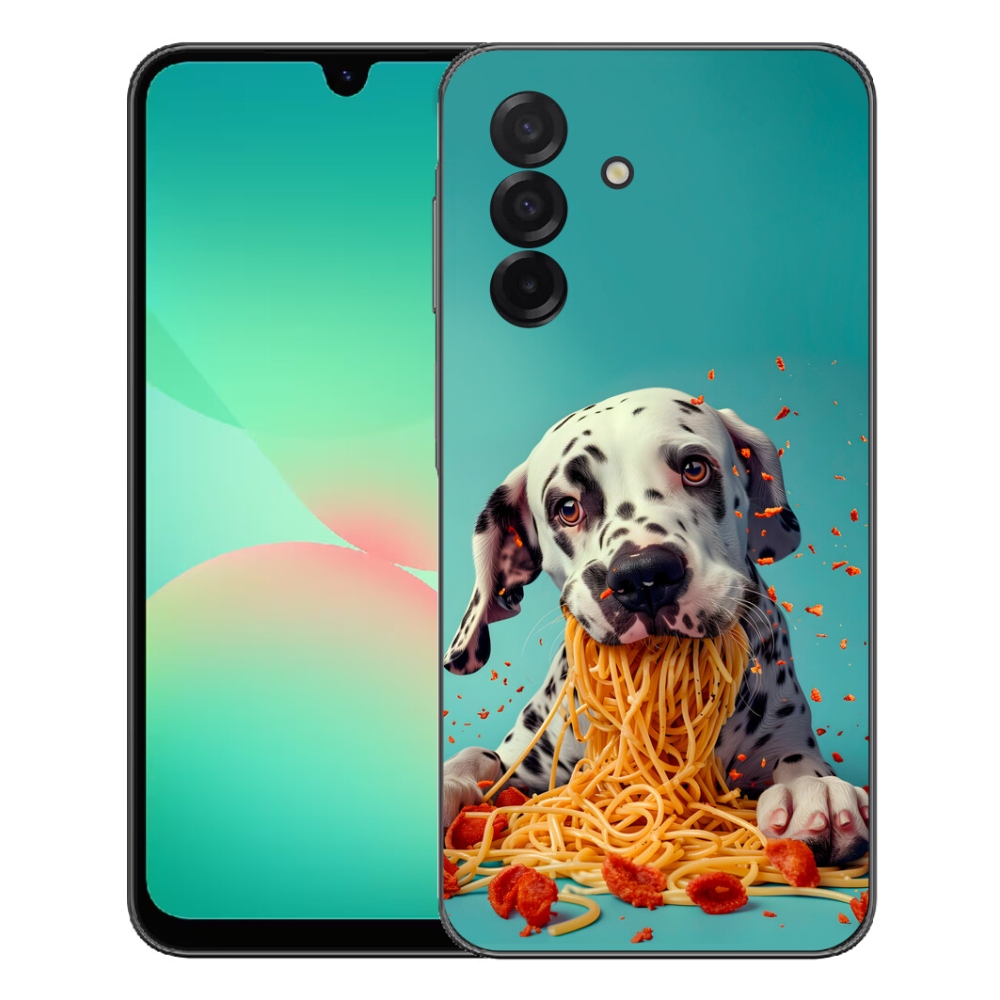 mmCase gél tok a Samsung Galaxy A27 5G-hez – dalmát és spagetti