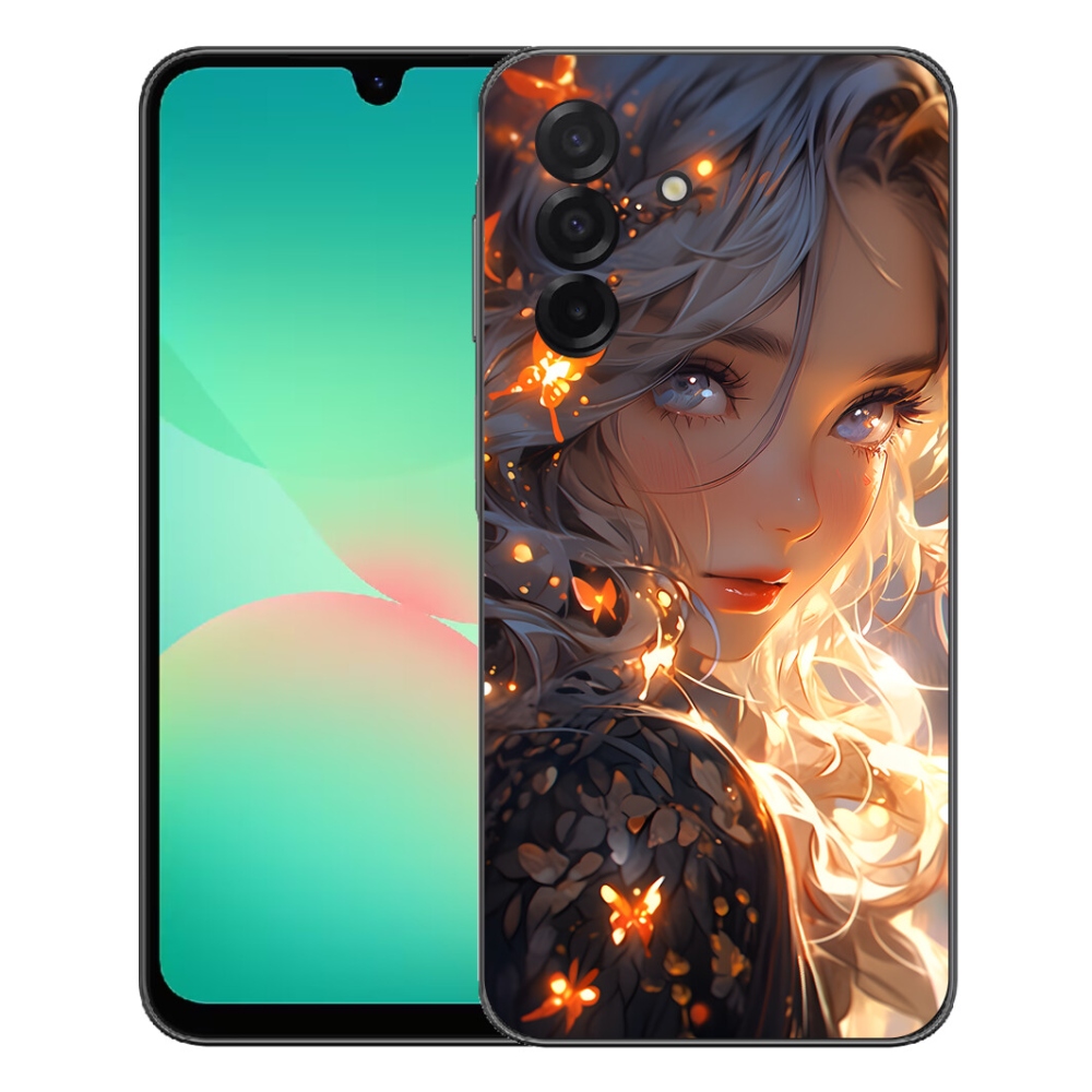 mmCase gél tok a Samsung Galaxy A27 5G-hez – lány és pillangók