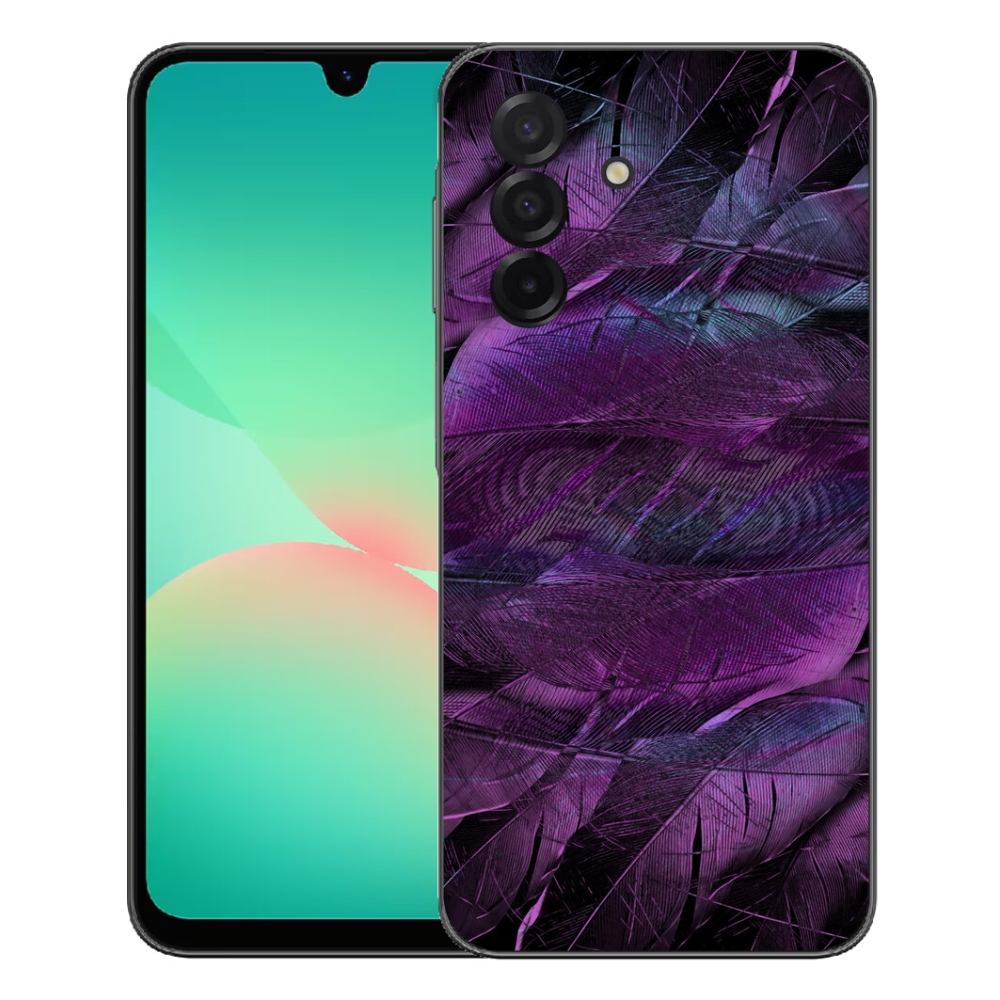 Gél védőhuzat mmCase Samsung Galaxy A27 5G - lila tollakhoz