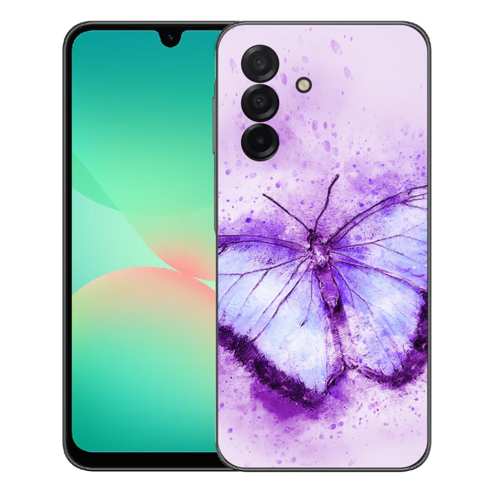 Gél védőhuzat mmCase Samsung Galaxy A27 5G - lila pillangó