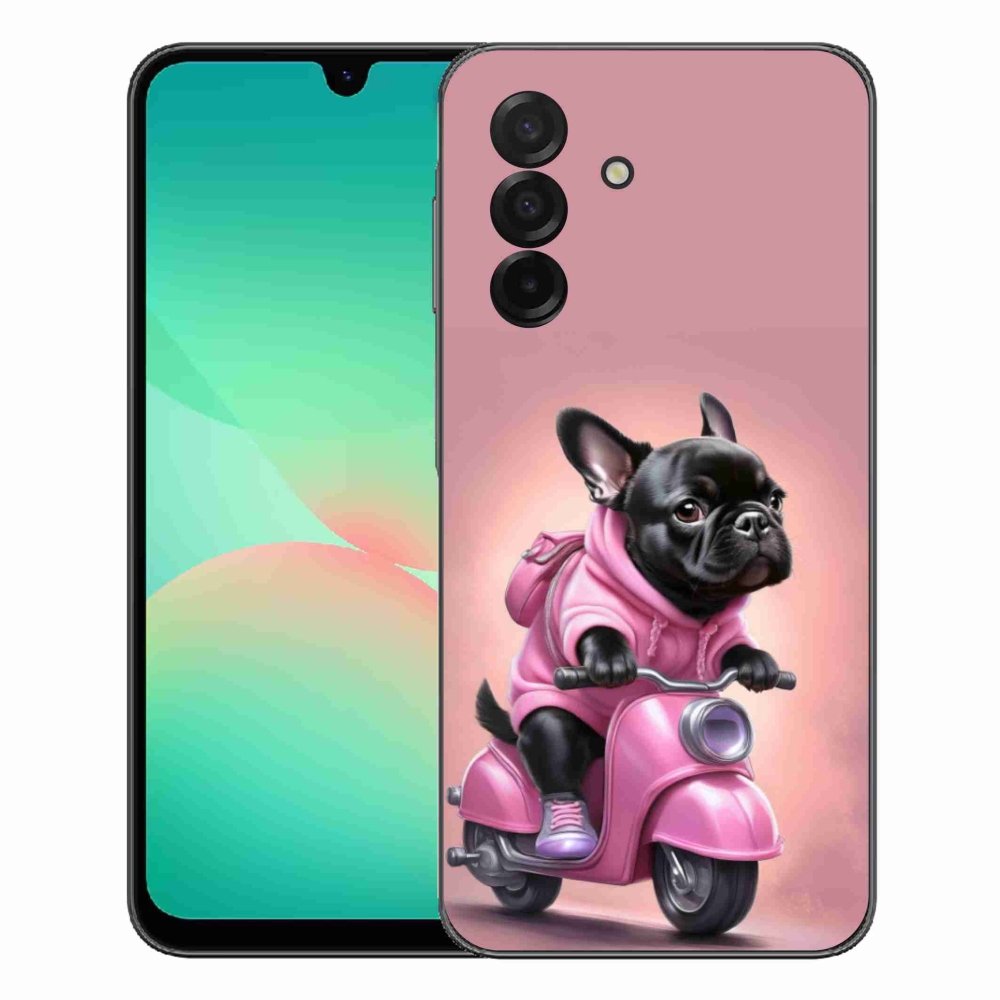 mmCase gél tok a Samsung Galaxy A27 5G-hez – francia buldog robogón