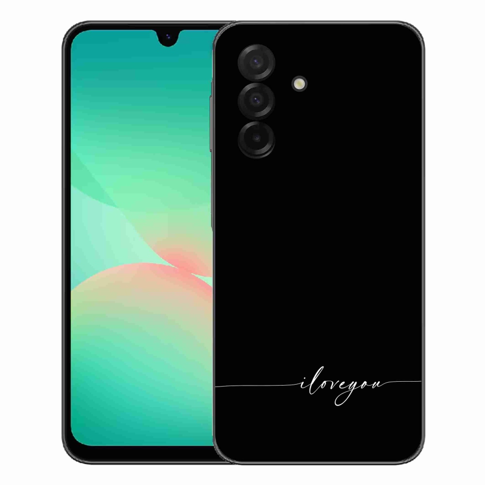 mmCase gél tok a Samsung Galaxy A27 5G-hez – „I love you” fekete háttérrel