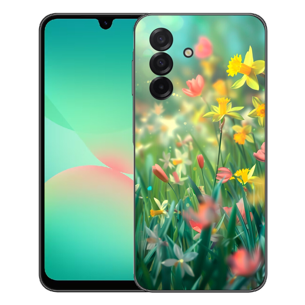 mmCase gél tok a Samsung Galaxy A27 5G-hez – tavaszi virágok