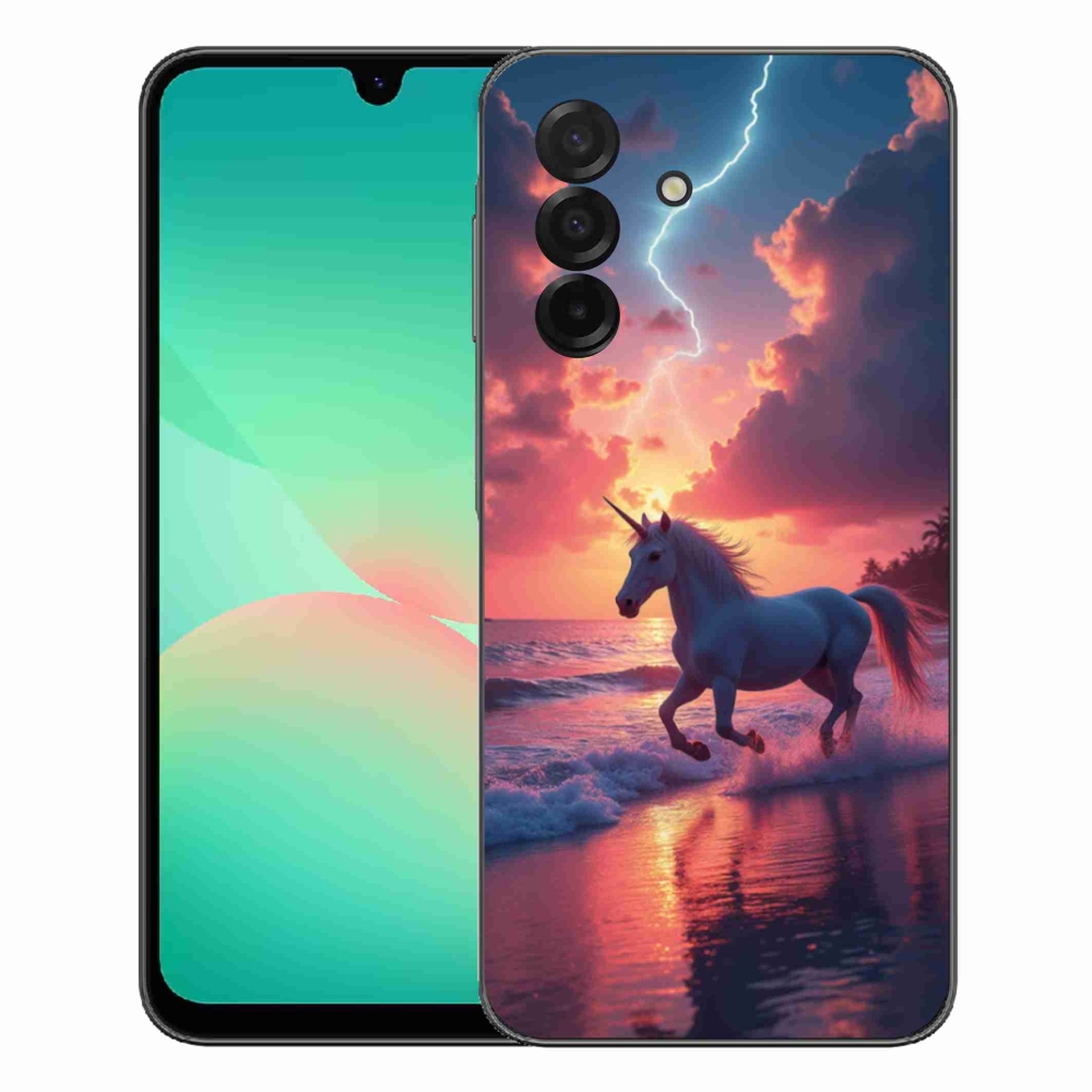 mmCase gél tok a Samsung Galaxy A27 5G-hez – egyszarvú a tengerparton