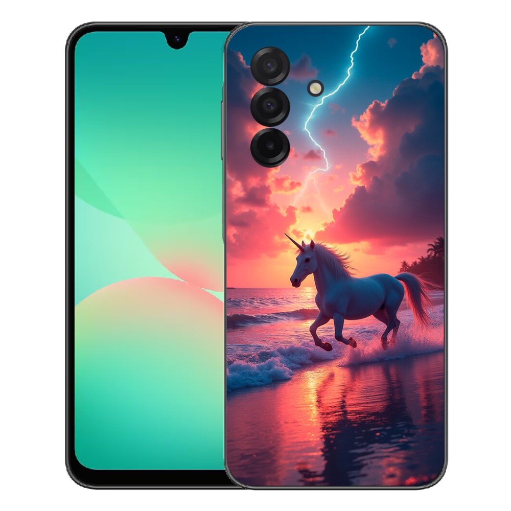 mmCase gél tok a Samsung Galaxy A27 5G-hez – egyszarvú a tengerparton