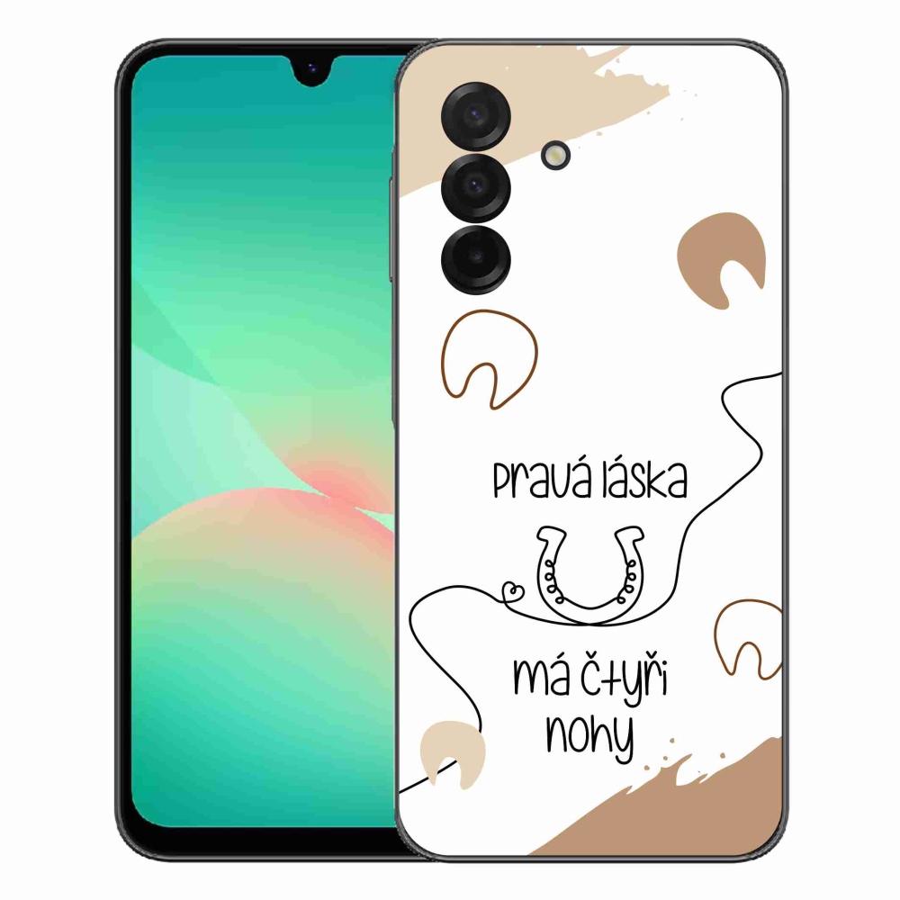 mmCase gél tok a Samsung Galaxy A27 5G-hez – ló motívum fehér háttérrel