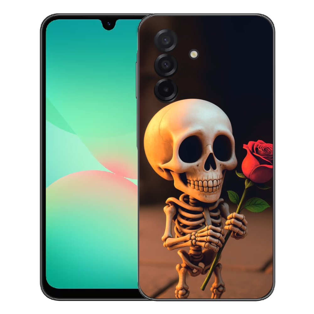 mmCase gél tok a Samsung Galaxy A27 5G-hez – csontváz rózsával