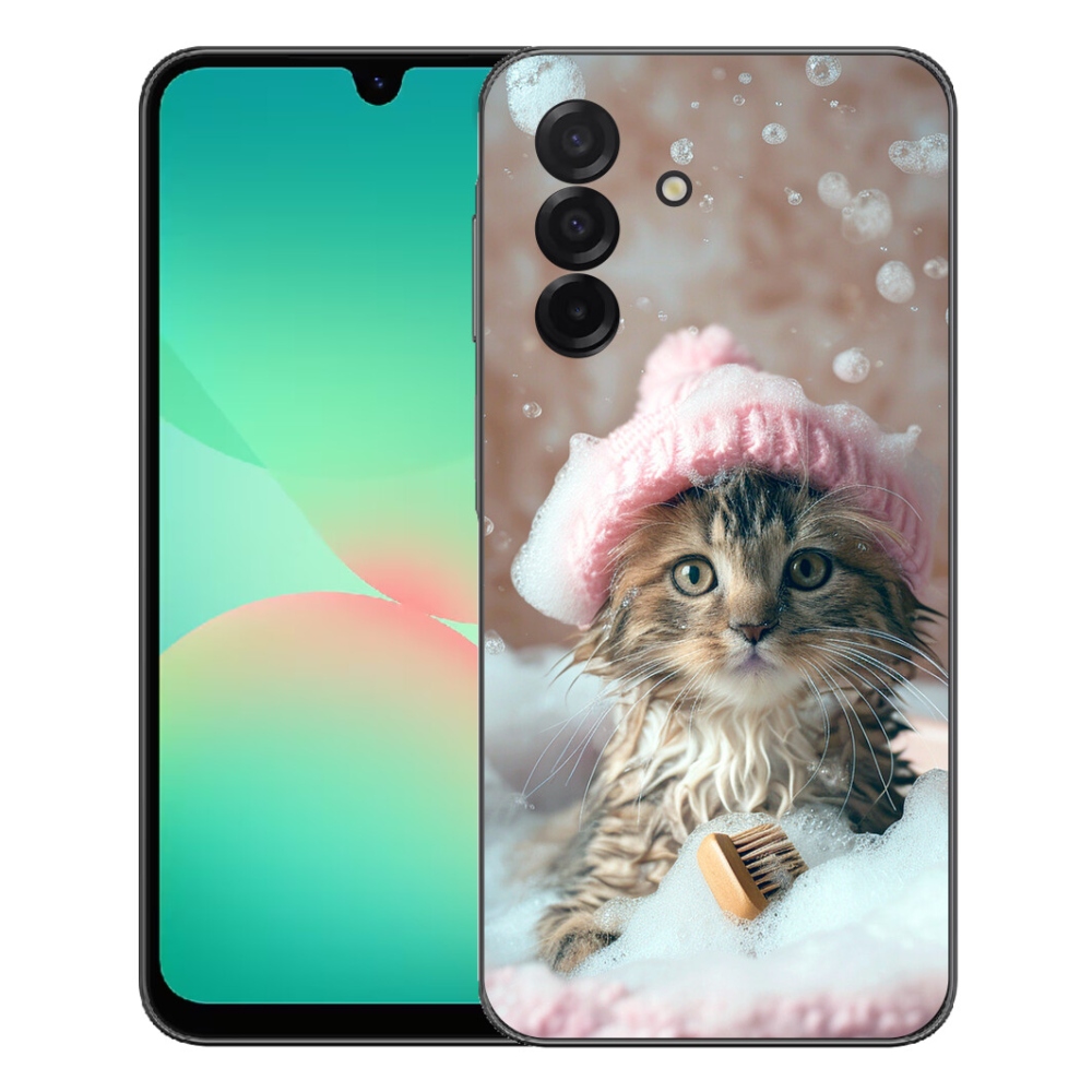 mmCase gél tok a Samsung Galaxy A27 5G-hez – cica és fürdő