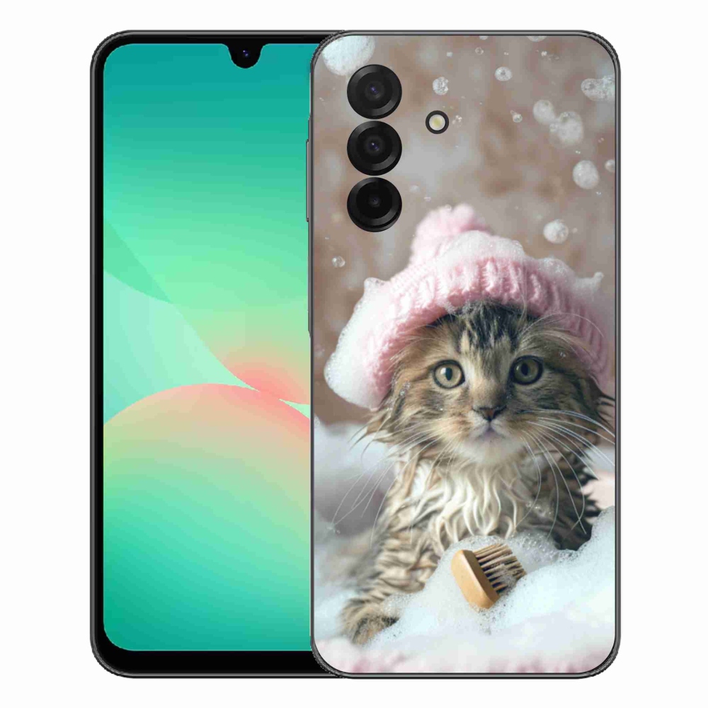 mmCase gél tok a Samsung Galaxy A27 5G-hez – cica és fürdő