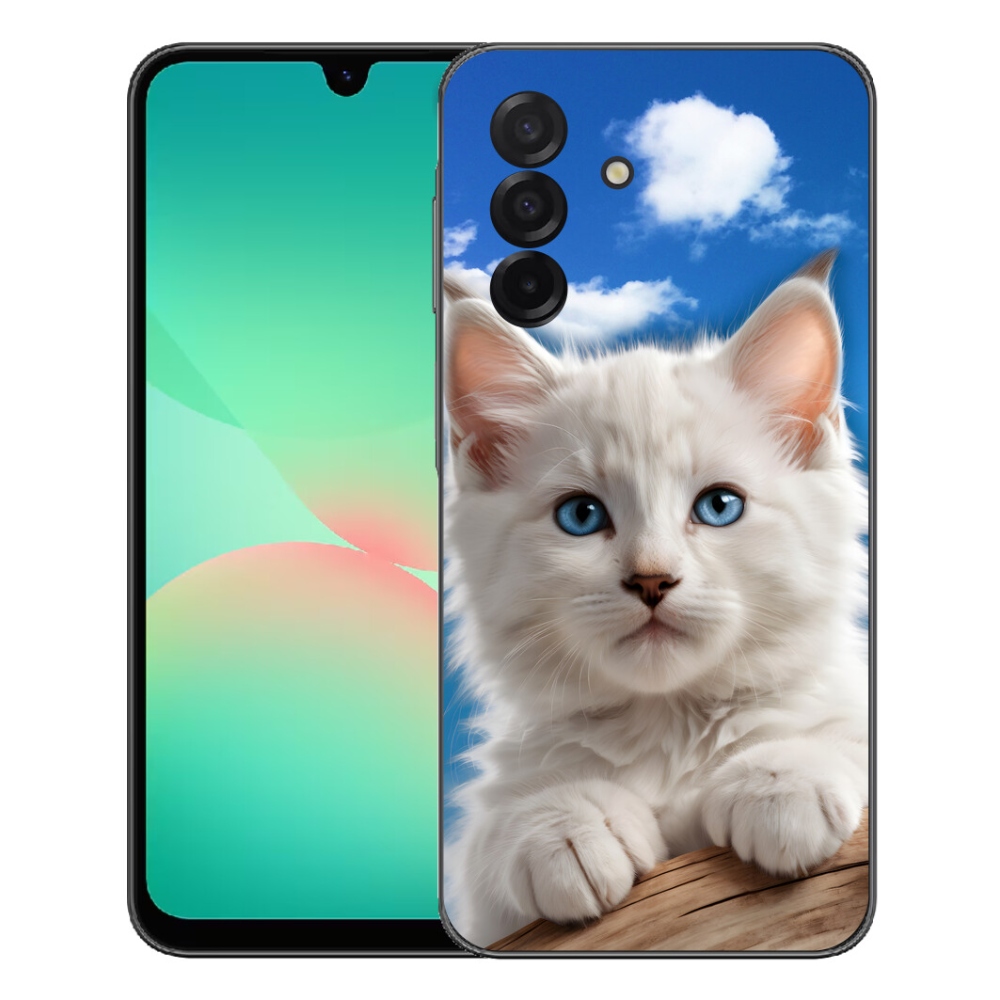 mmCase gél tok a Samsung Galaxy A27 5G-hez – cica és felhők