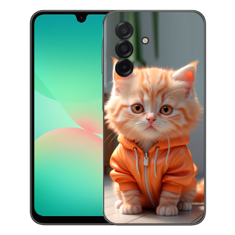 mmCase gél tok a Samsung Galaxy A27 5G-hez – pulóveres cica