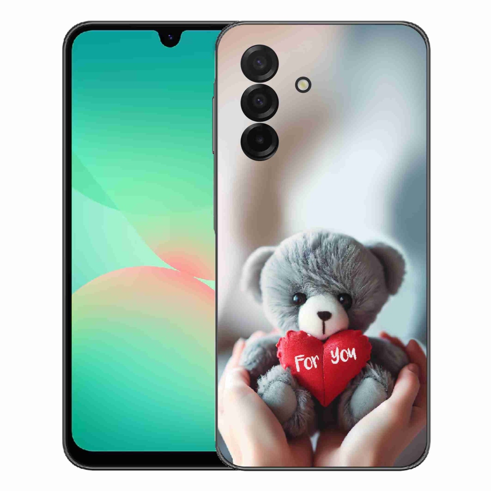 mmCase gél tok a Samsung Galaxy A27 5G-hez – mackó a szerelmeseknek