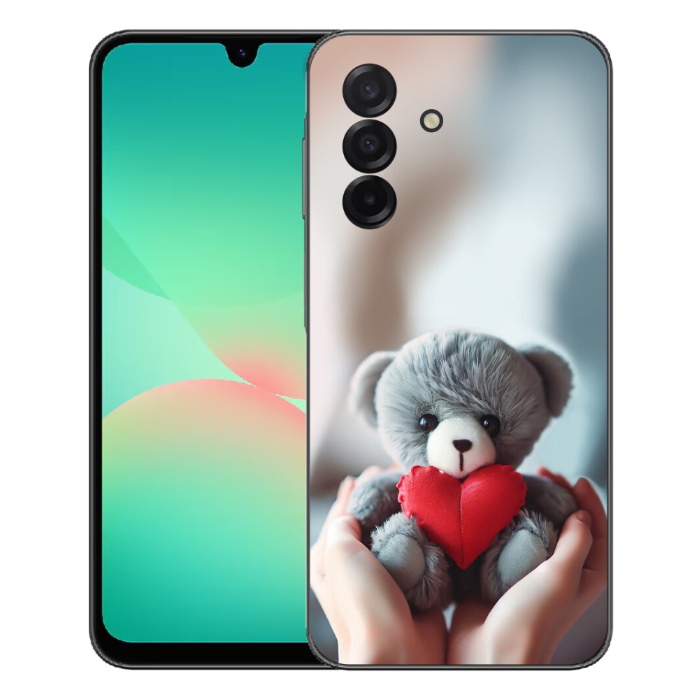 mmCase gél tok a Samsung Galaxy A27 5G-hez – mackó a szerelmeseknek