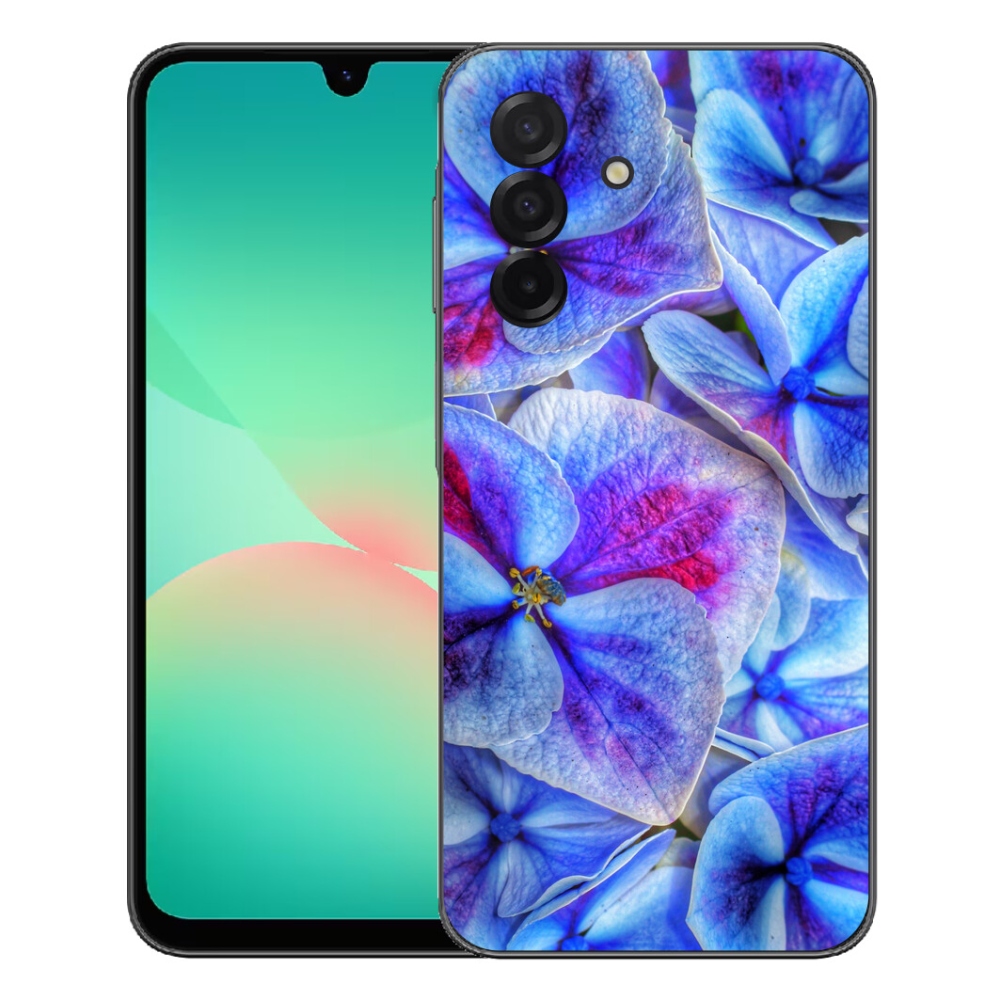 Gél védőhuzat mmCase Samsung Galaxy A27 5G - kék virágok 1