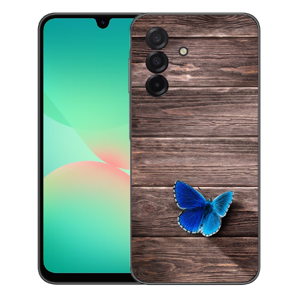 Gél védőhuzat mmCase Samsung Galaxy A27 5G - kék pillangó 1
