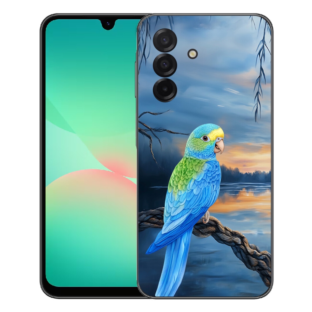 mmCase gélhuzat a Samsung Galaxy A27 5G-hez – kék papagáj