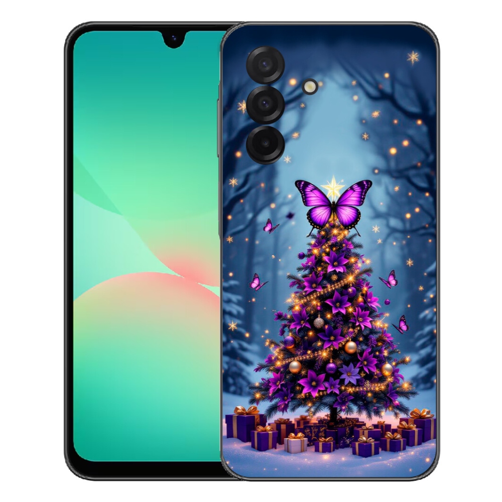 mmCase gél tok a Samsung Galaxy A27 5G-hez – pillangós karácsonyfa
