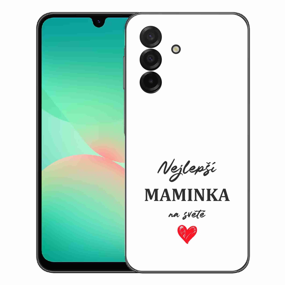 mmCase gélhuzat a Samsung Galaxy A27 5G-hez – „A legjobb anyuka” 1 fehér háttérrel