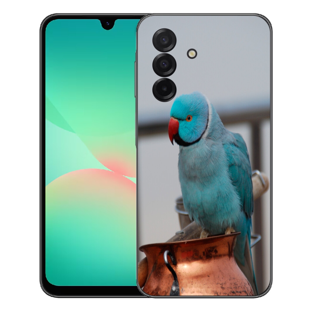 mmCase gél tok a Samsung Galaxy A27 5G-hez – kék alexandri papagáj
