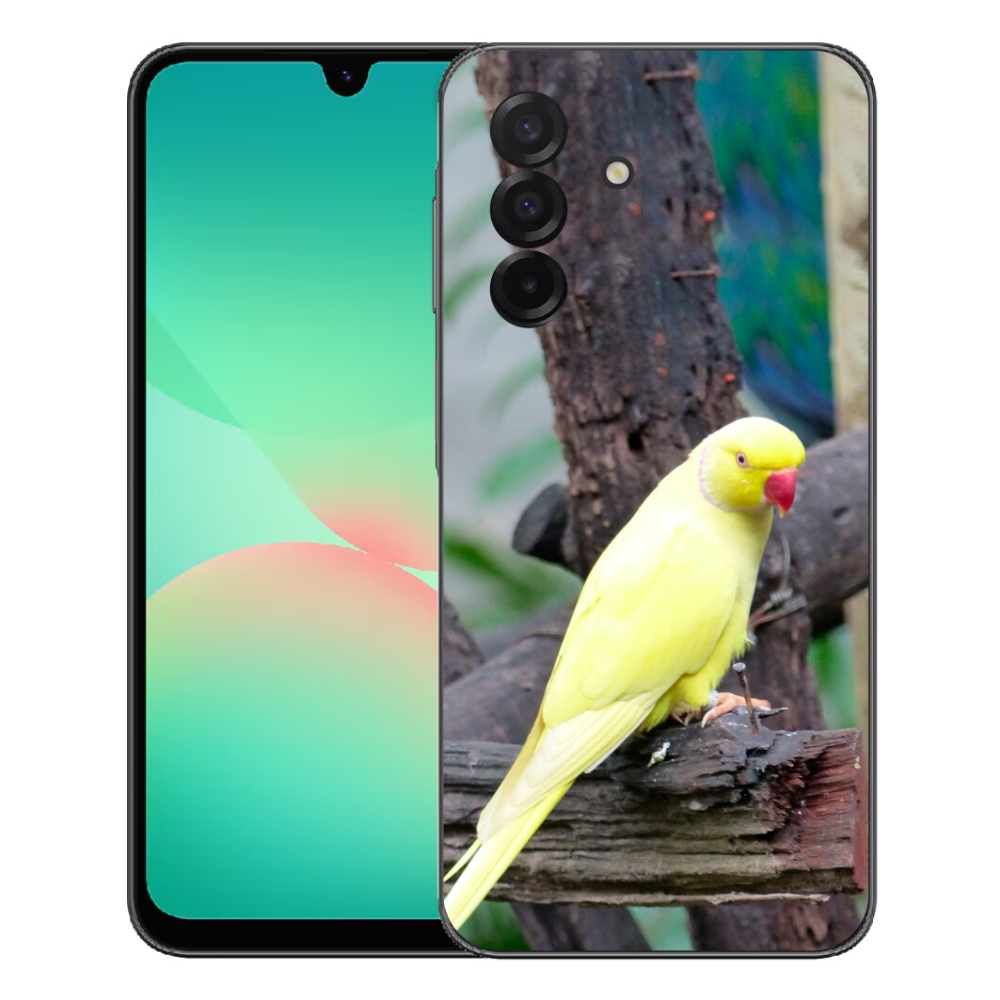 mmCase gél tok a Samsung Galaxy A27 5G-hez – sárga alexandri papagáj