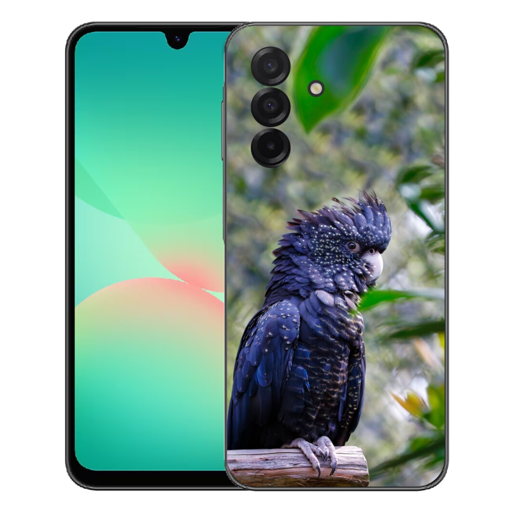 mmCase gél tok a Samsung Galaxy A27 5G-hez – fekete kakadu papagáj