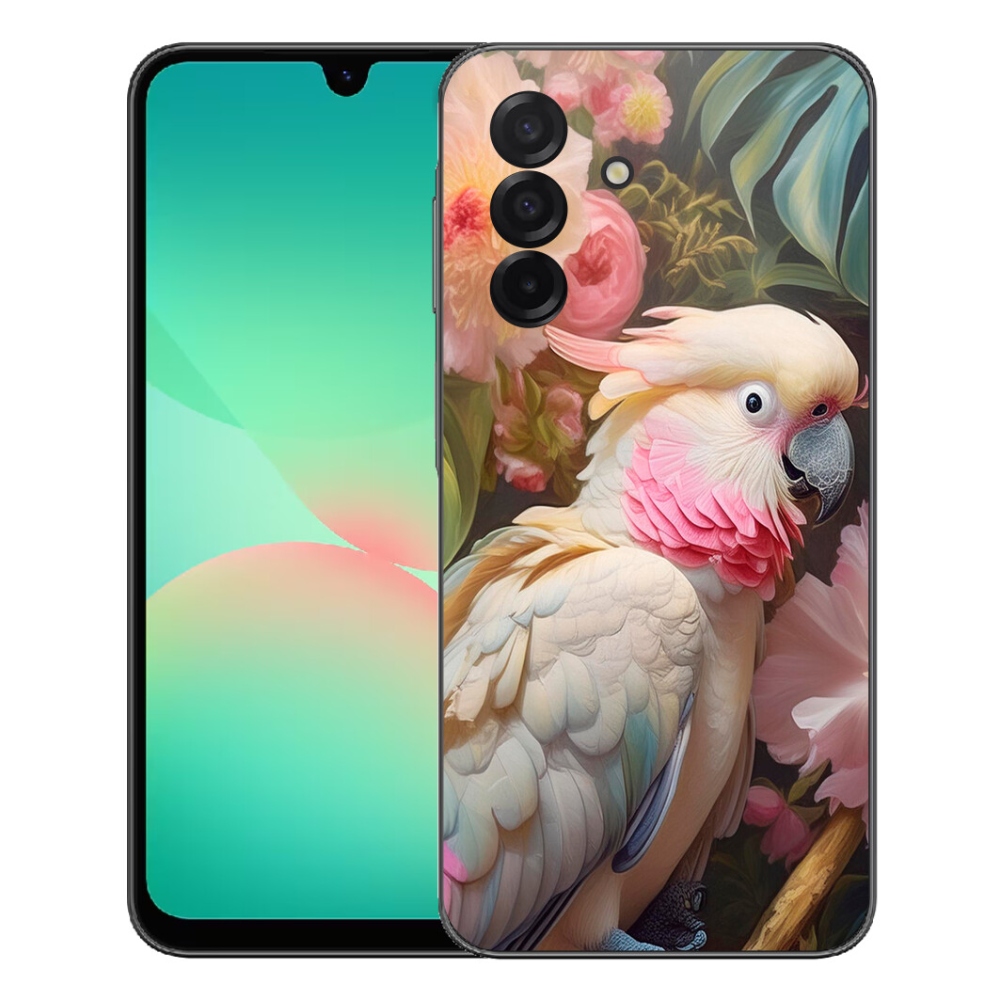 mmCase gél tok a Samsung Galaxy A27 5G-hez – rózsaszín kakadu papagáj 2