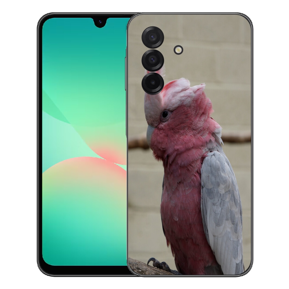 mmCase gél tok a Samsung Galaxy A27 5G-hez – rózsaszín kakadu papagáj