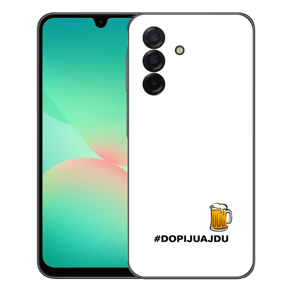 mmCase gél tok a Samsung Galaxy A27 5G-hez – sörös motívum, fehér háttér