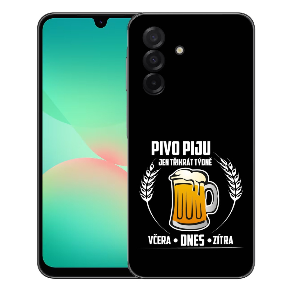 mmCase gél tok a Samsung Galaxy A27 5G-hez – sörös motívum, fekete háttér