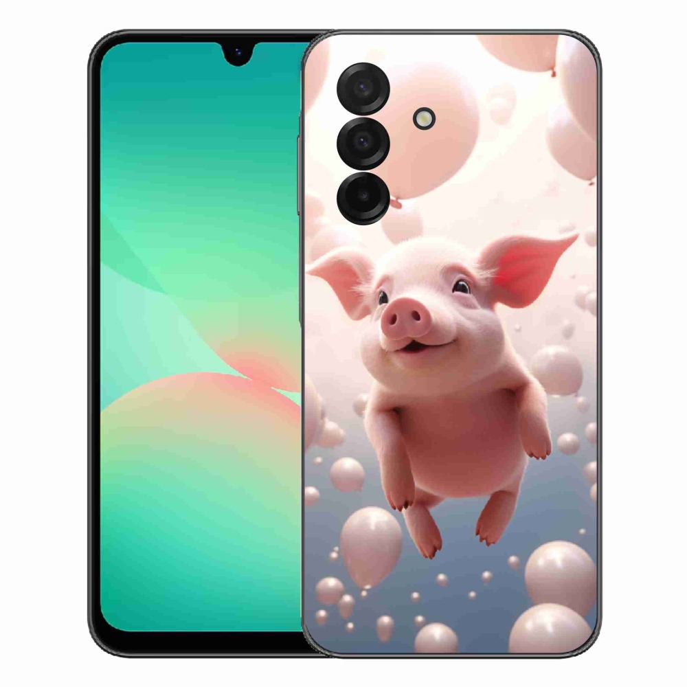 mmCase gél tok a Samsung Galaxy A27 5G-hez – malacka léggömbökkel
